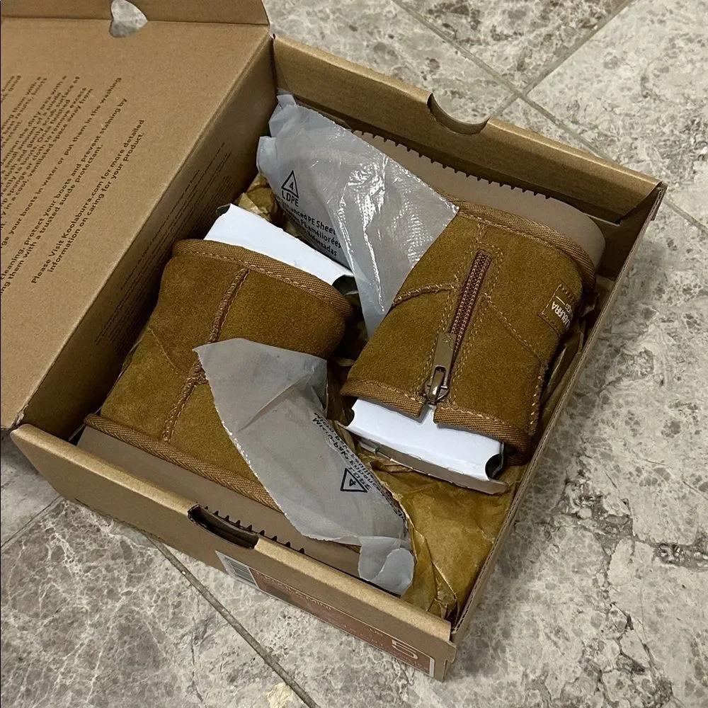 Koolaburra by UGG Koola Chestnut Suede Boots NEW Toddler Girls Size 5